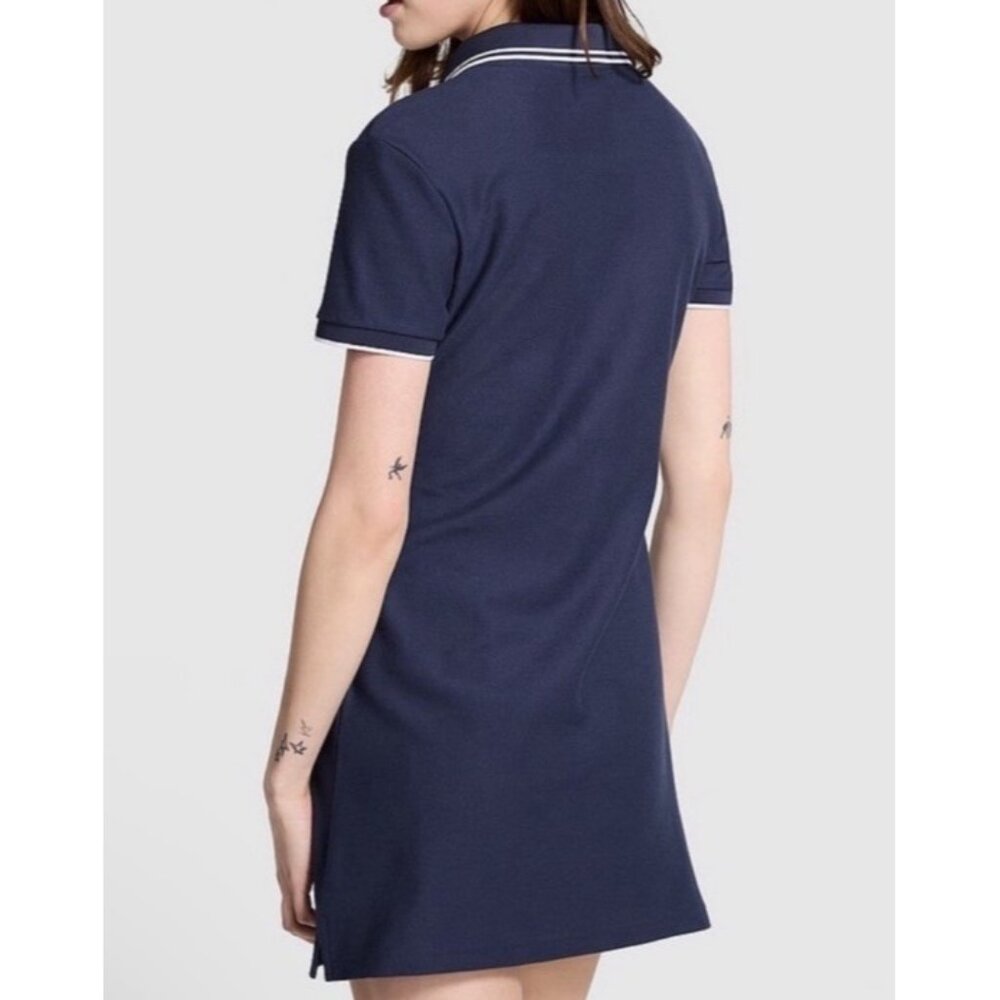 NWT - PINK BY VICTORIA'S SECRET POLO PIQUE SHORT SLEEVE DRESS - XXL - NAVY - Picture 2 of 5